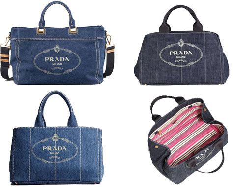 etichette borsa prada in denim|prada logo.